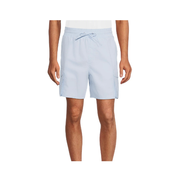 No Boundaries Men’s Pull-On Utility Shorts Multi-Size Cool Blue NWT - Picture 1 of 7